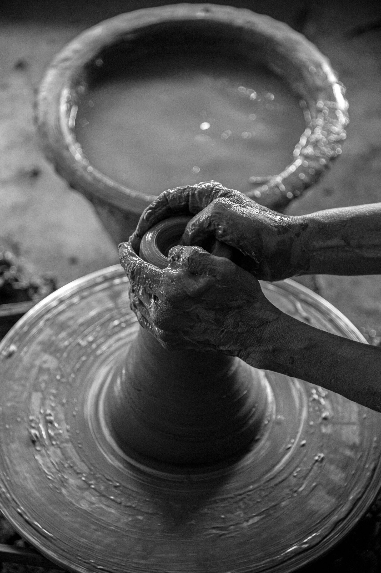 Vase in soft studio light